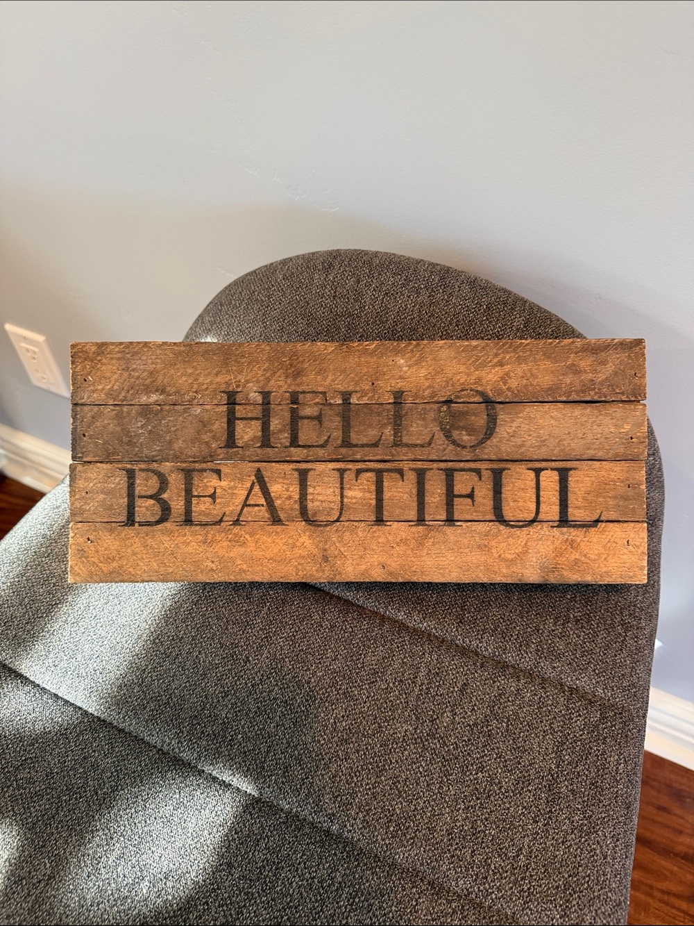 Wall Sign - Wooden “Hello Beautiful”